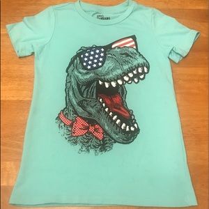 Dinosaur American Flag T-shirt